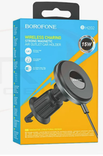 АЗУ держатель Borofone BH202 15W metal gray