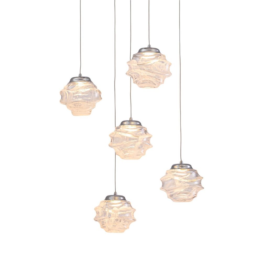 Подвесной светильник MD25030003-5A chrome/clear