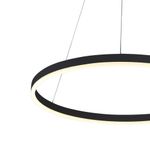 Подвесной светильник ТОР черный d40 h150 Led 24W (3000K) 2 типа крепления