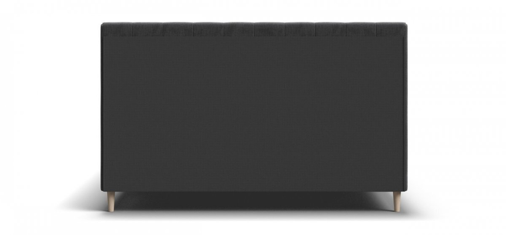 Кровать Сканди велюр Monolit серая