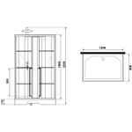 Душевая кабина Niagara Standart 120x80 L ST120/80/15QL/KL/BKT без гидромассажа