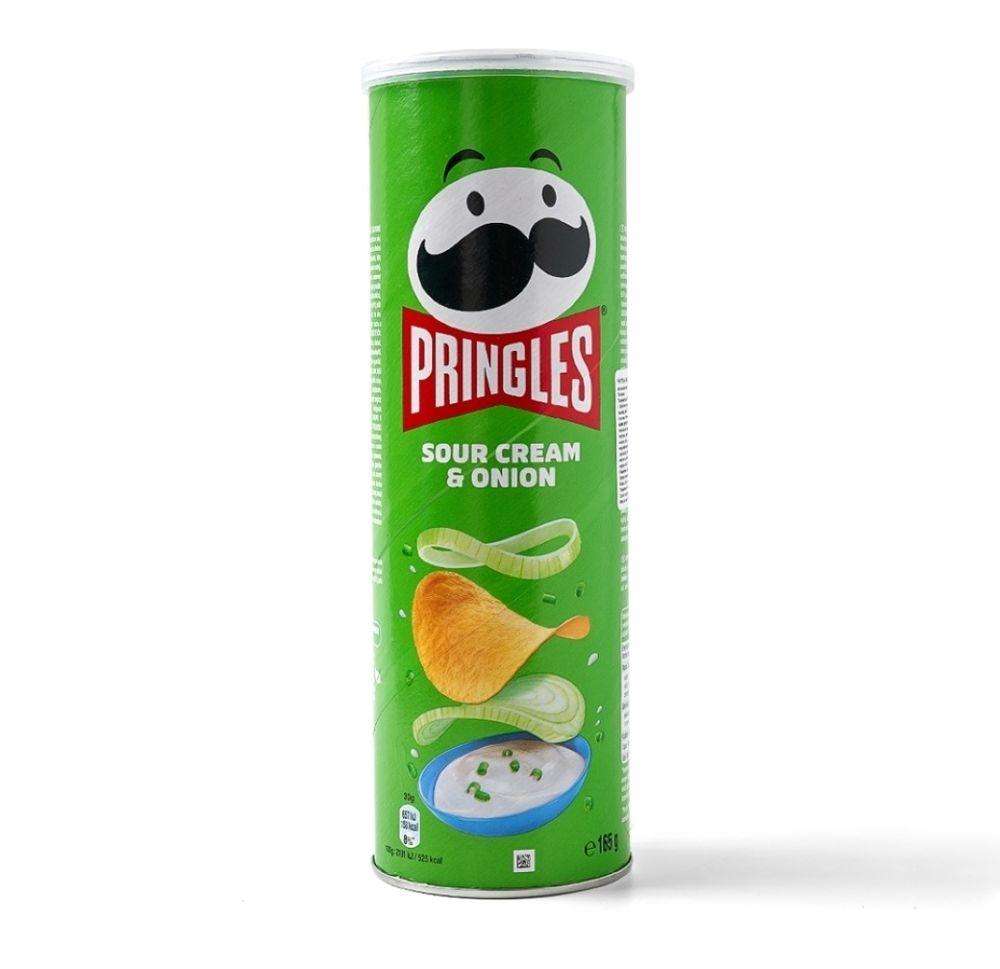 Чипсы картофельные Pringles Сметана и лук 165 г