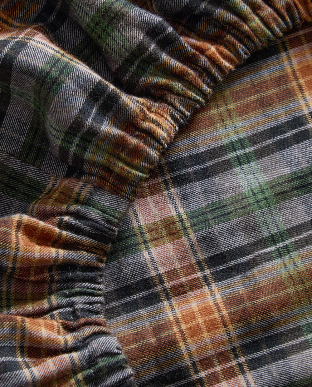 Zara Home - Простыня фланелевые клетчатые брюки, синий, 160х200х30 см