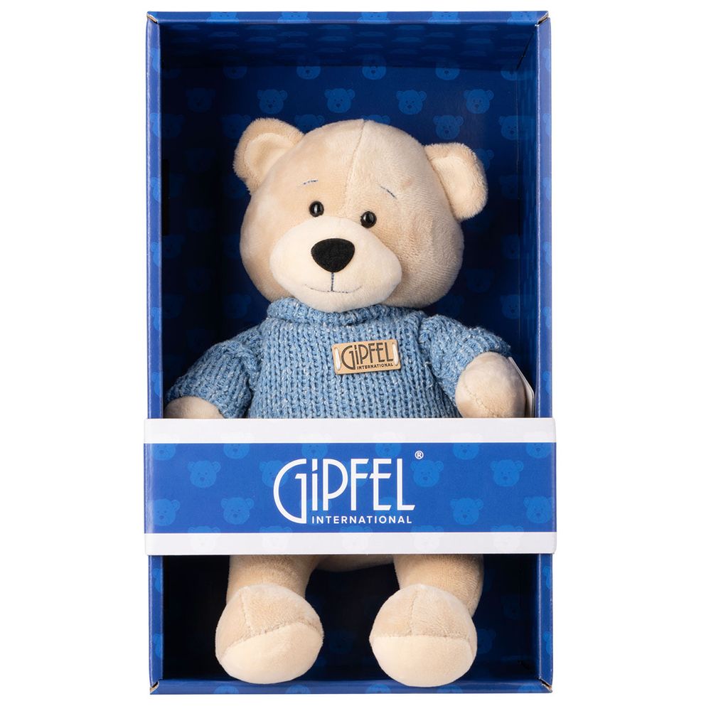 Мягкая игрушка Gipfel Мишка в синем свитере 52120 21 см