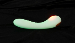 Люминесцентный вибратор для точки G Glow in the dark G-Spot - 17,9 см.