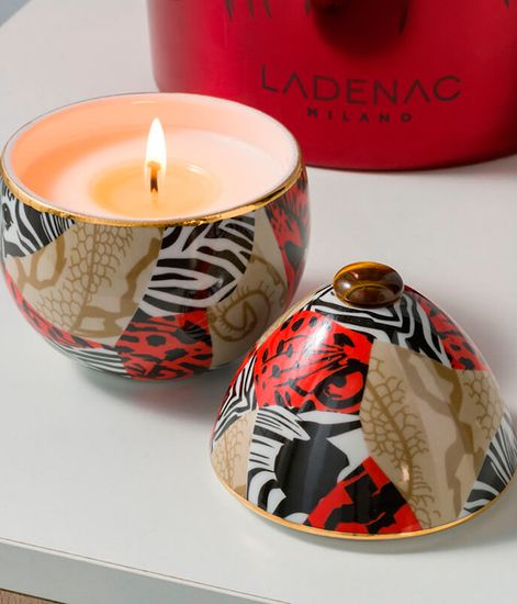 Leopard Predator Egg, свеча Africa collection, Ladenac Milano