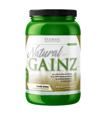 Ultimate Nutrition Natural Gainz 1666 г , Натуральный гейнер