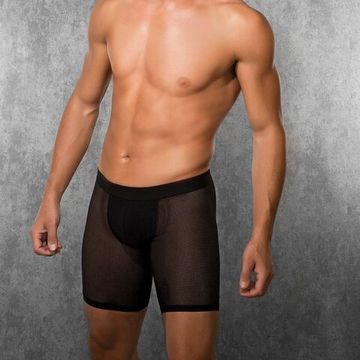 Мужские трусы боксеры удлиненные черные Doreanse 1850