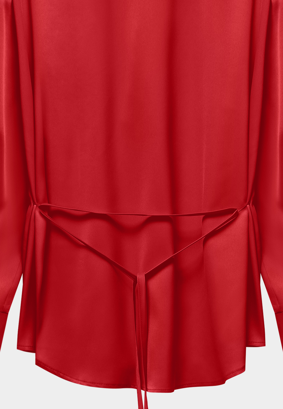 Рубашка из сатина с завязками