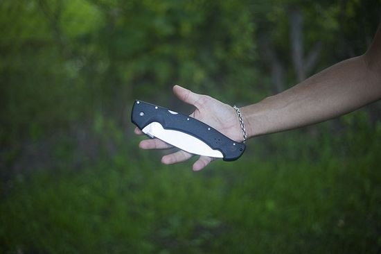 Складной нож Cold Steel 62JL Rajah II c клинком из стали AUS-10A, рукоять Grivory (Griv-Ex)