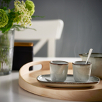 Чашка для эспрессо IKEA GLADELIG (ГЛАДЕЛИГ), Серый, 100 мл