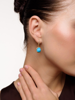 Серьги Sun Royal Blue Gold