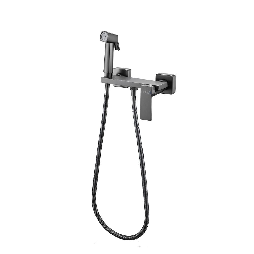 Смеситель с гигиеническим душем HAIBA HB5517-3 графит