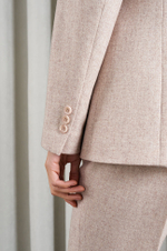 1851 Жакет женский (бежевый меланж)