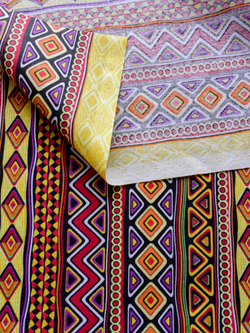 Ткань бязь плательная, рис. " Африканский орнамент", ширина 150 см, арт. 1031