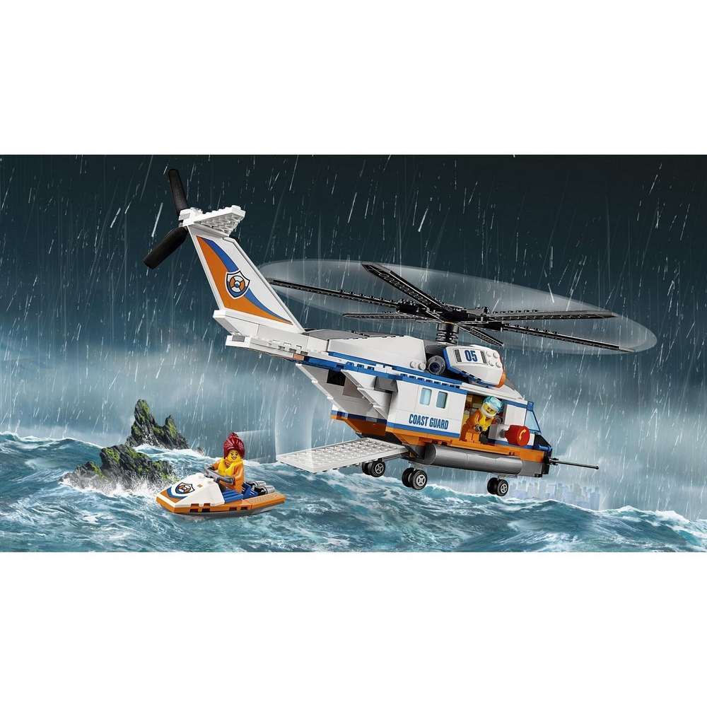 LEGO City: Сверхмощный спасательный вертолёт 60166 — Heavy-Duty Rescue Helicopter — Лего Сити Город