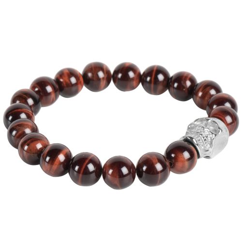 Bracelet skull Pierre Véritable / Коричневый