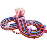 Надувная полоса "Попкорн"