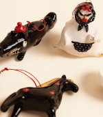 Ёлочная игрушка – Волк и красная шапочка | Александра Маврина