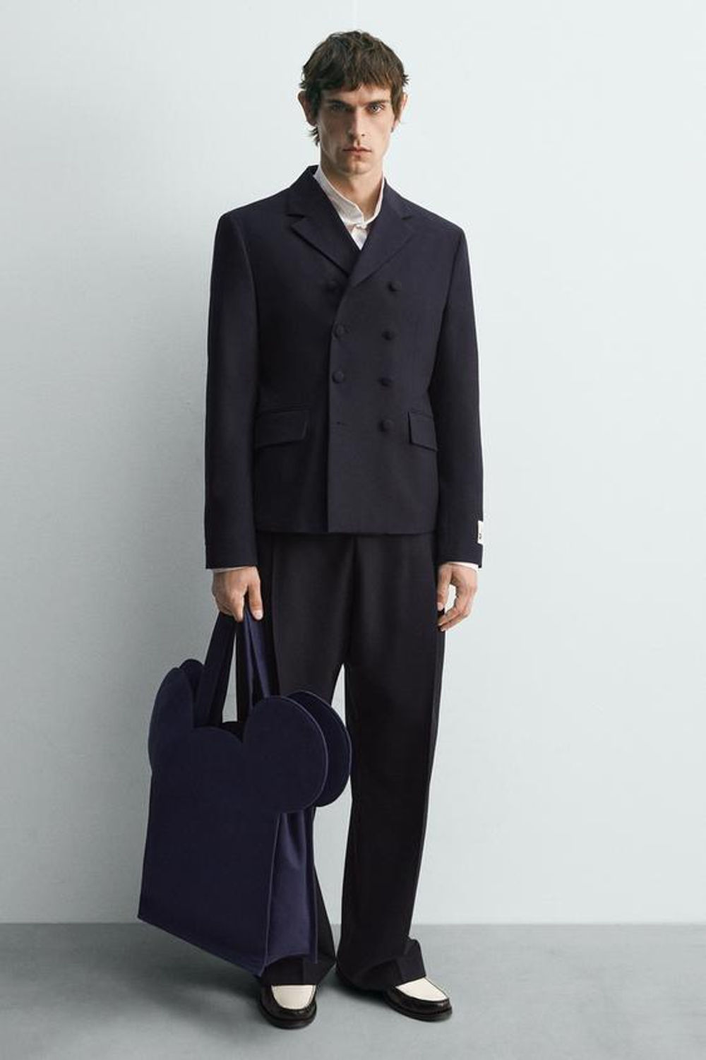 ZARA HARRY LAMBERT X DISNEY ТКАНЕВАЯ СУМКА-ШОПЕР, СИНИЙ