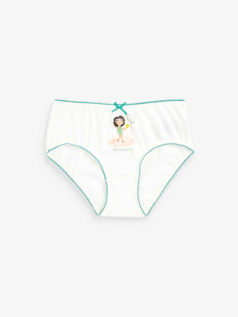 Трусы для девочки Next 166-037, 7 шт., Белый