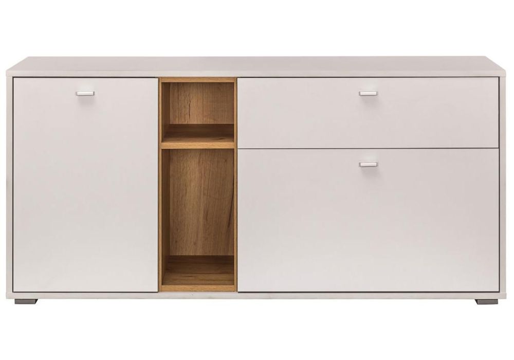 Комод Бэль 10.91 белый премиум / дуб золотой craft