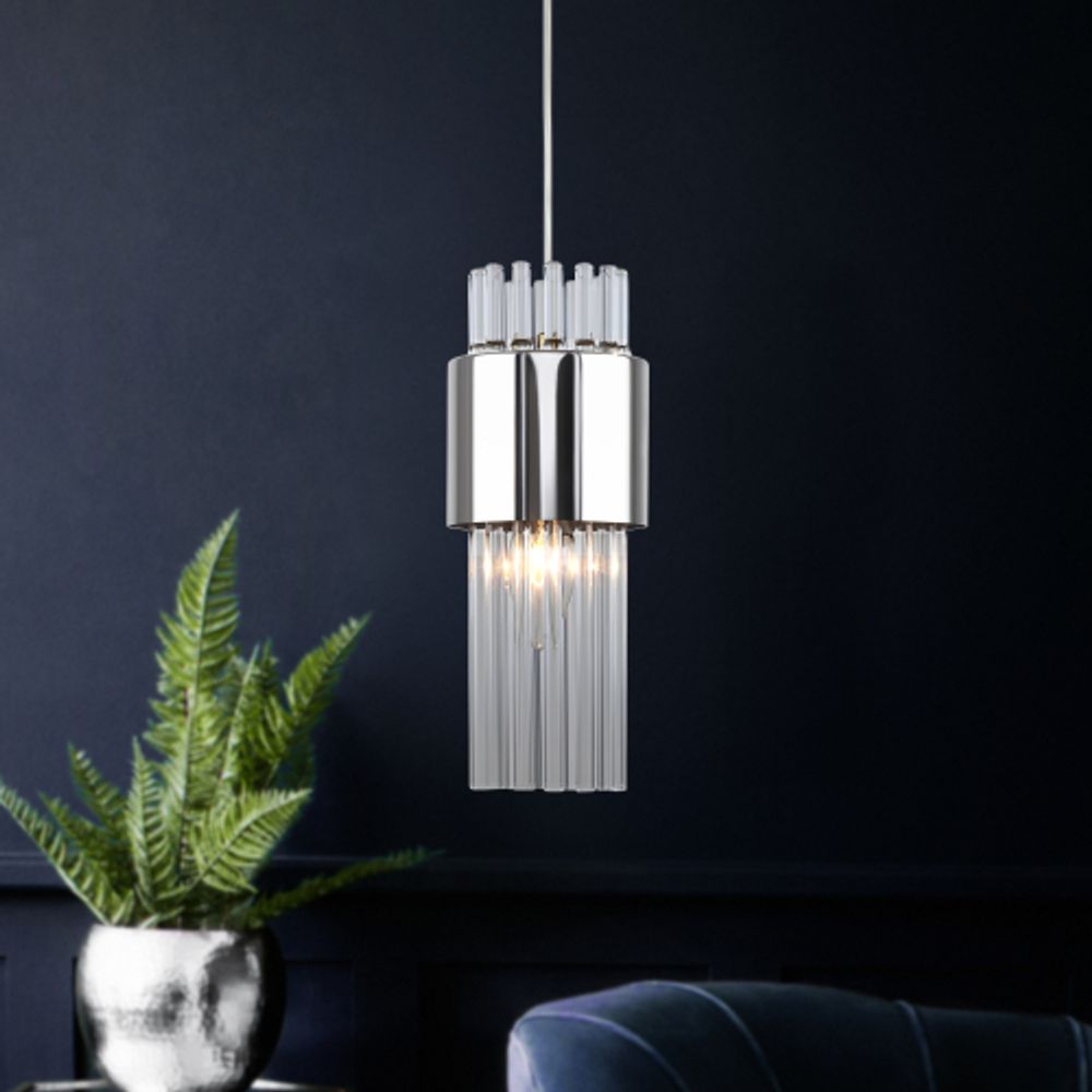 Светильник подвесной (подвес) Rivoli Deborah 3148-201 1 х Е14 40 Вт модерн потолочный | Модерн