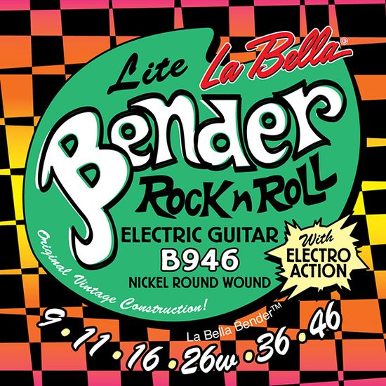 Струны для электрогитары, никелированные, 9-46, La Bella B946 The Bender Lite