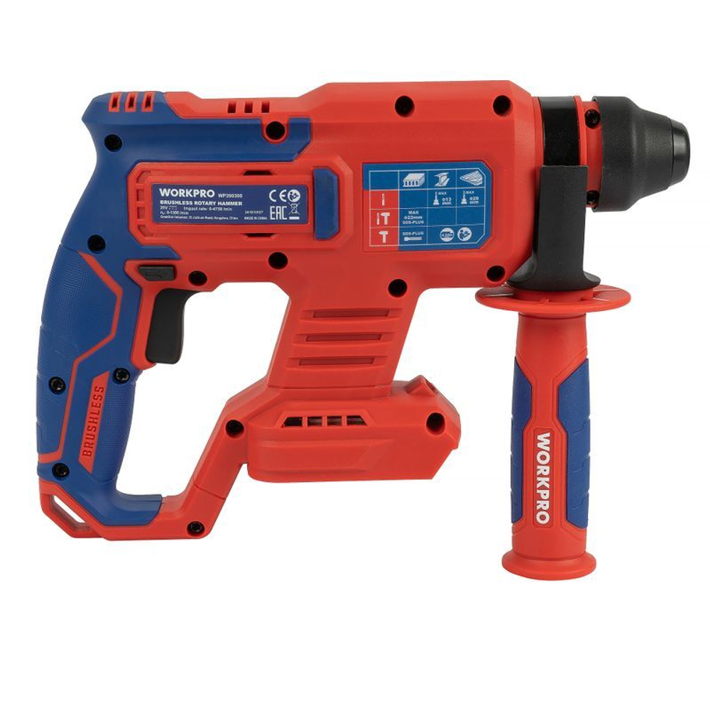 Перфоратор аккумуляторный бесщеточный Workpro 20 В без акб