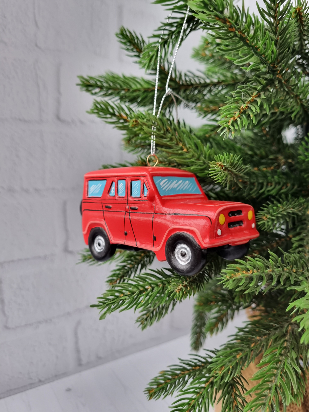 Елочная игрушка "Машинка УАЗ"