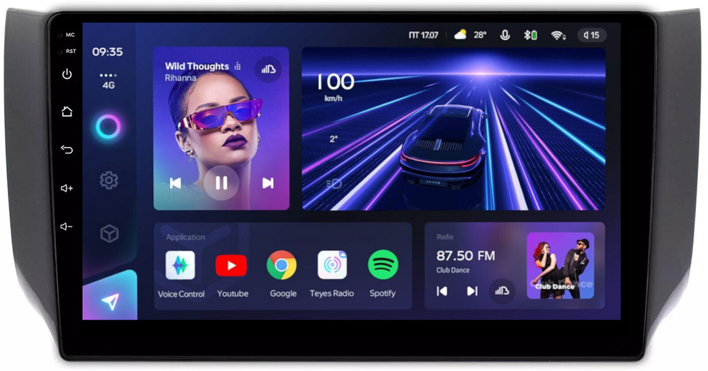 Магнитола для Nissan Sentra/Sylphy B17 2012-2023, Tiida 2015 - Teyes CC3L на Android 10, 8-ядер, CarPlay, 4G SIM-слот