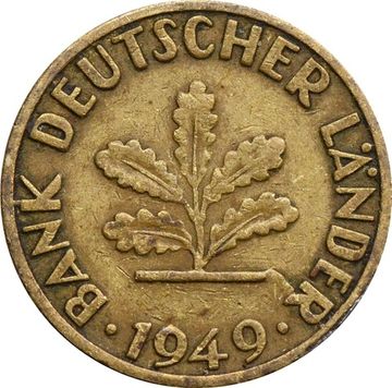 5 пфеннигов 1949 Германия (ФРГ)
