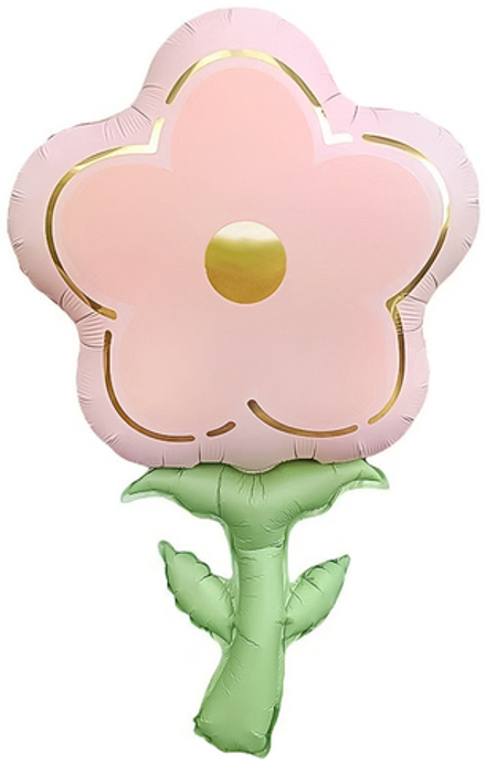 Шар Цветок Розовый (33''/84 см)