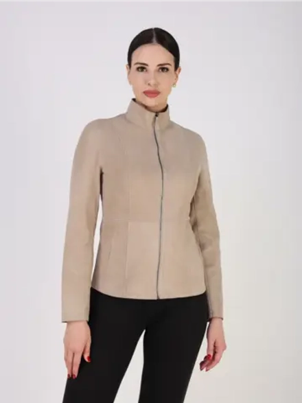 Кожаная куртка демисезонная замшевая двухсторонняя