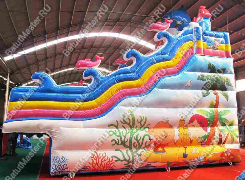 Горка для бассейна "Песни моря", 9*6*8,8 м