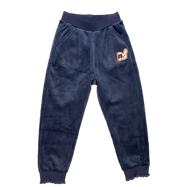 Тёплые вельветовые брюки на флисе для девочки