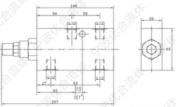 Тормозной клапан односторонний VBCD-G3/4 SE/A/CC, G 3/4", 95 л/мин
