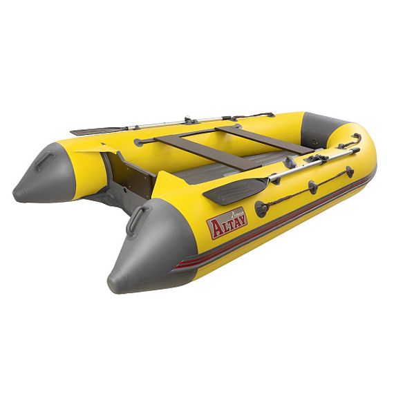 Лодка Алтай А320 надувное дно, желтый/серый (модель A-S320AS) Тонар
