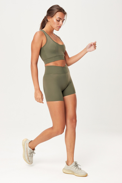 Шорты с высокой посадкой из итальянской эко-ткани