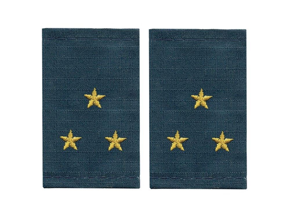 Фальшпогоны МЧС с вышитыми звездами ст. лейтенант