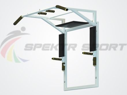 Турник 3 в 1 на раме Прайм сварной цв. белый