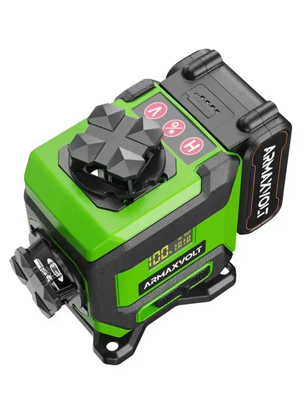 Лазерный уровень 4d 360 16 линий зеленый луч со штативом