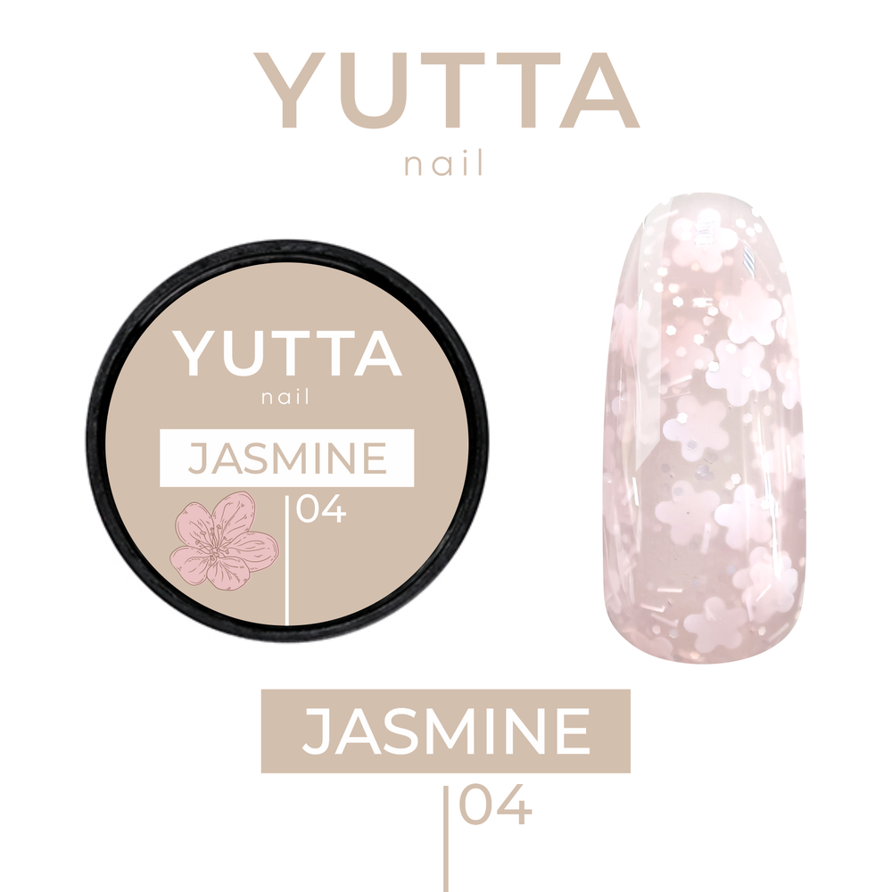 Yutta, Декоративный гель Jasmine 04, 5g