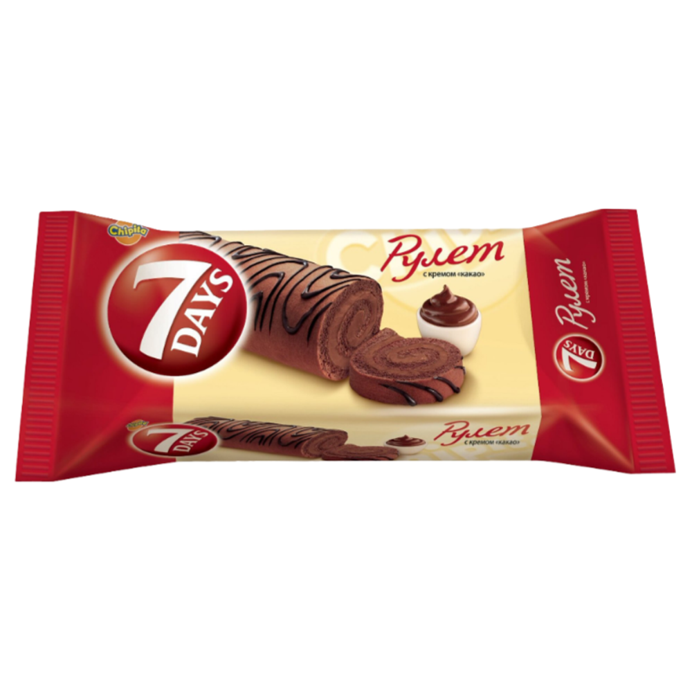 Рулет "7Days" какао 200 гр