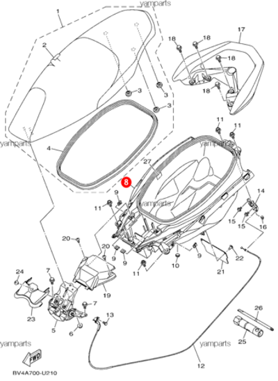 Основание сиденья (багажник) для мотоциклов