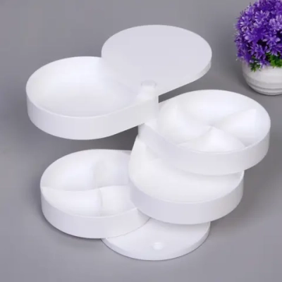 Органайзер для хранения «ФРАНКОТТА», цвет белый, четыре отделения, 12.5*11.5см (упаковка коробка)