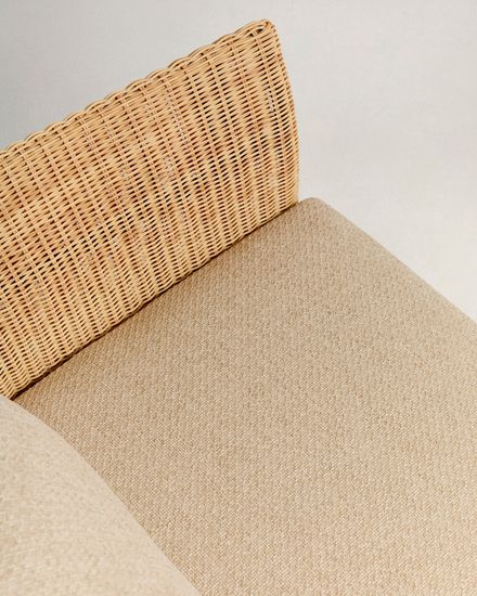 Двухместный диван Galea из тикового дерева и синтетического ротанга 170,5 см Испания La Forma