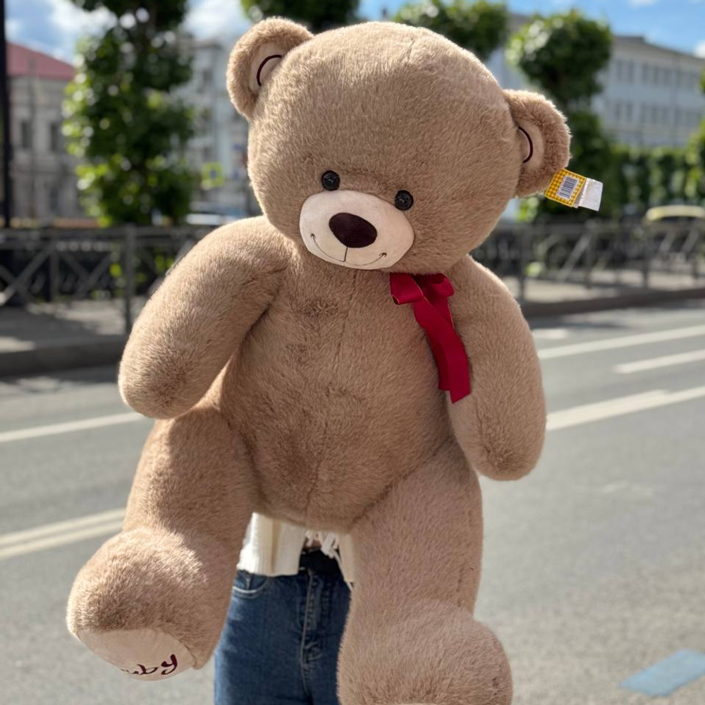 Мишка с красным бантиком