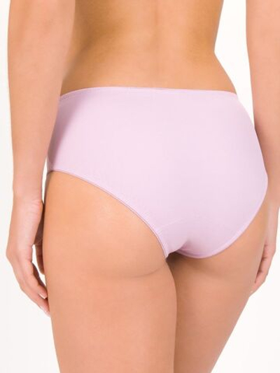 Нежно-сиреневые высокие трусики-слипы в горошек (Размер: 44) (Цвет: сиреневый)