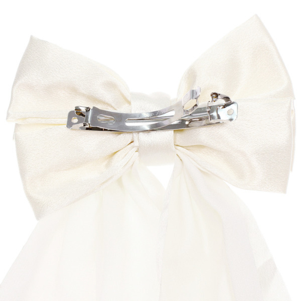 Заколка-автомат для волос «ПЕРСЕЯ», цвет белый, 13*8*18,5см (блистер Кокетка)